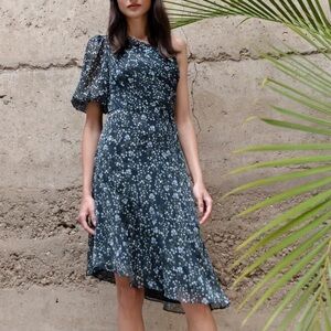Jenny Yoo Jasmine one shoulder dress - Size 6